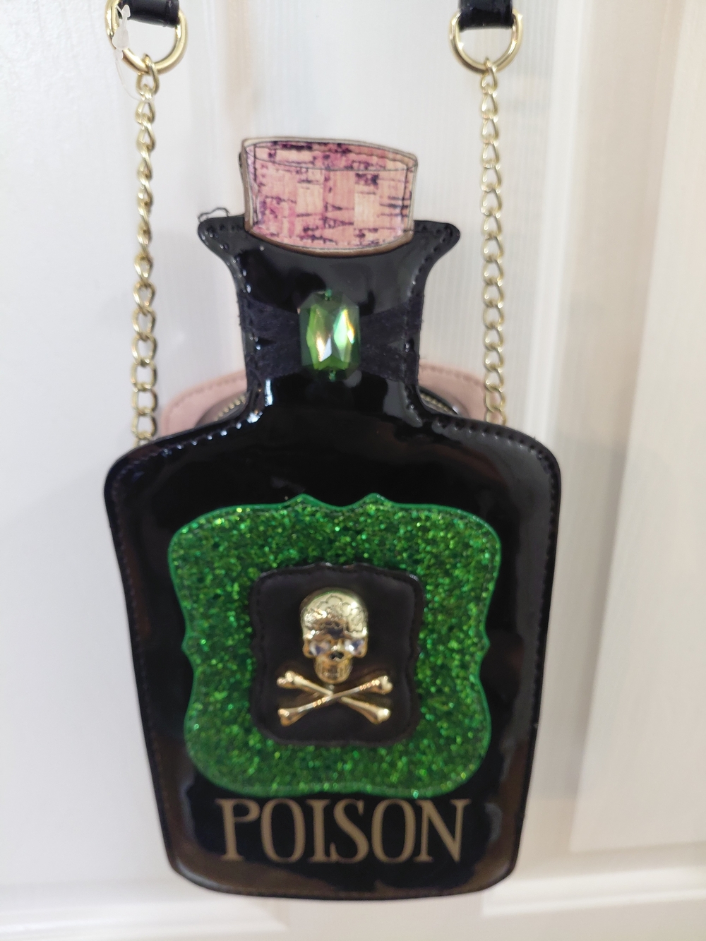 Betsey Johnson Pink Crystal 'Love Potion' Crossbody Bag - Picture 8 of 11